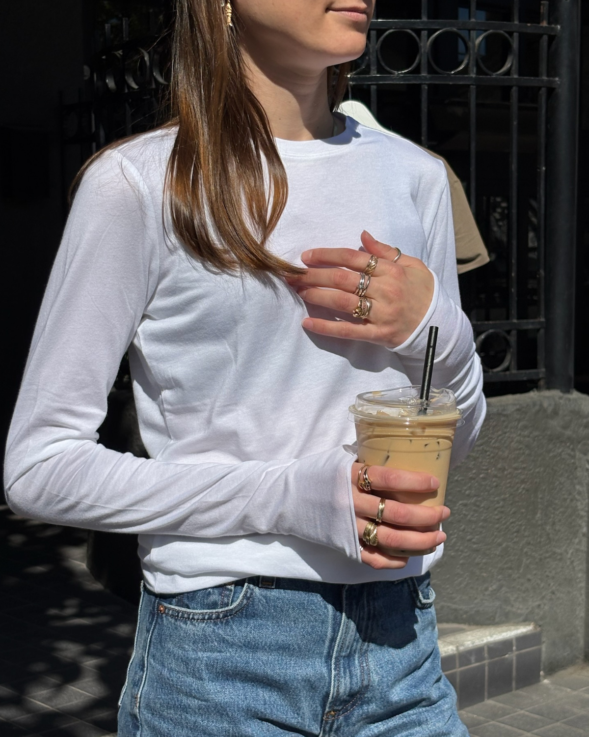 TURF ACTIVE Long Sleeve Tee (White)