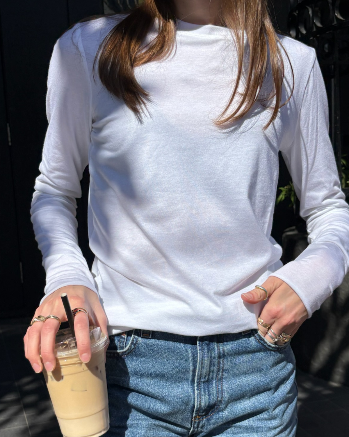 TURF ACTIVE Long Sleeve Tee (White)