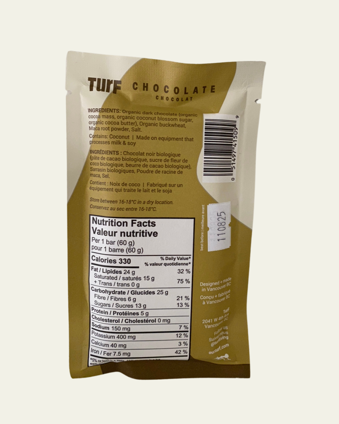 TURF Superfood Chocolate Bar
