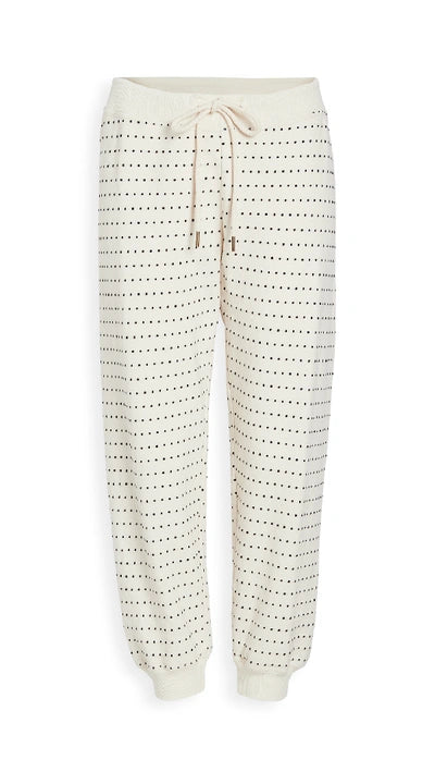 THE GREAT Swiss Dot Cropped Sweatpants