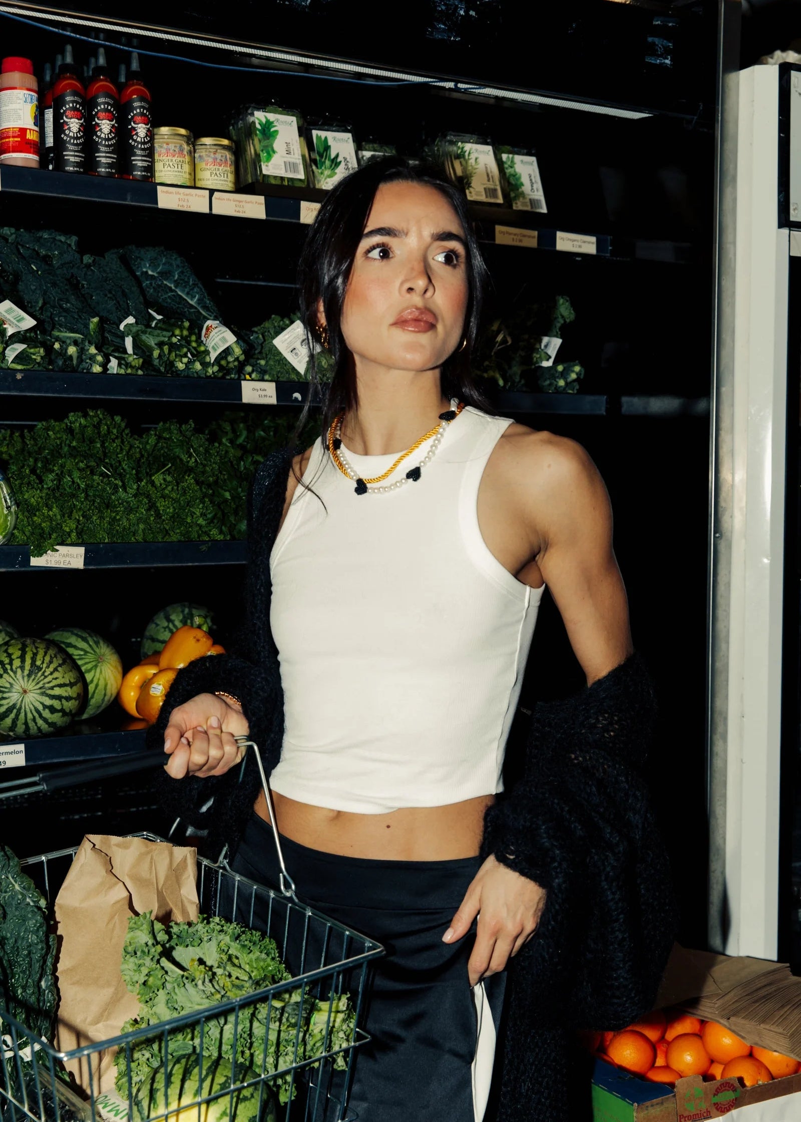STAPL STUDIO Connect Tank - White/Black