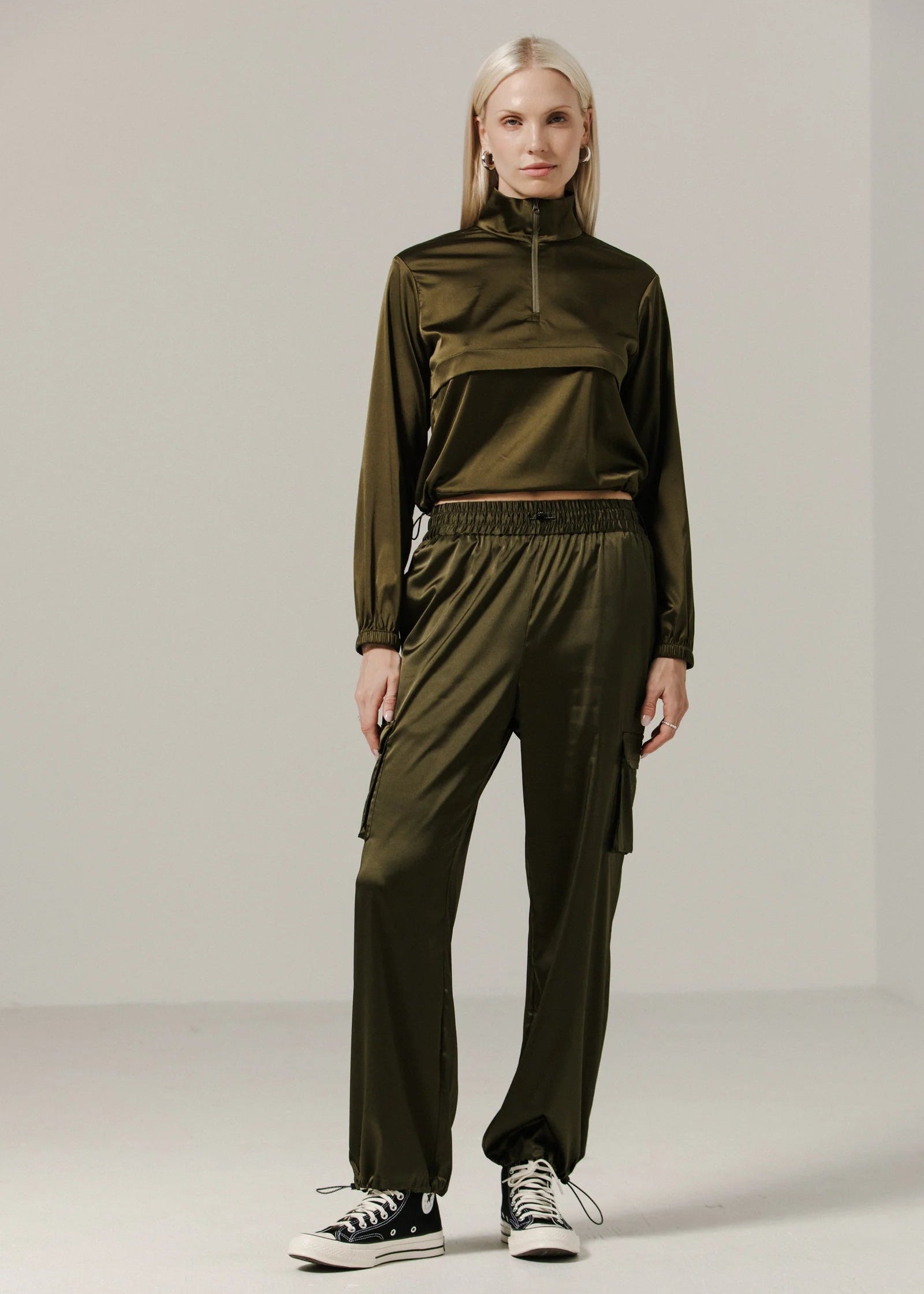 STAPL STUDIO Pinch Pullover - Dark Moss