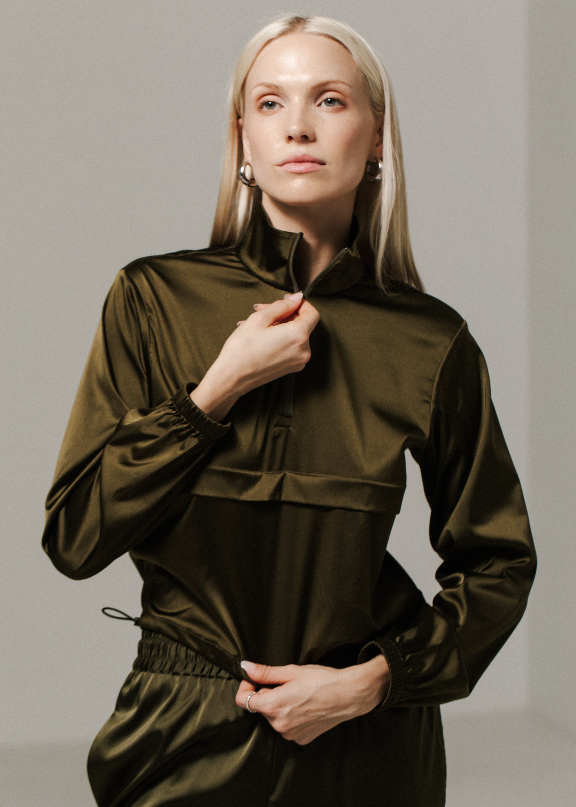 STAPL STUDIO Pinch Pullover - Dark Moss
