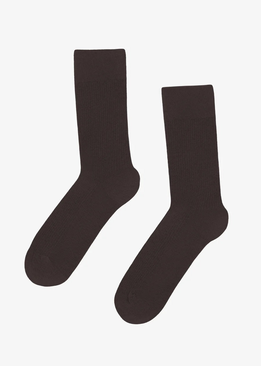 COLORFUL STANDARD Women's Classic Organic Sock - Coffee Brown