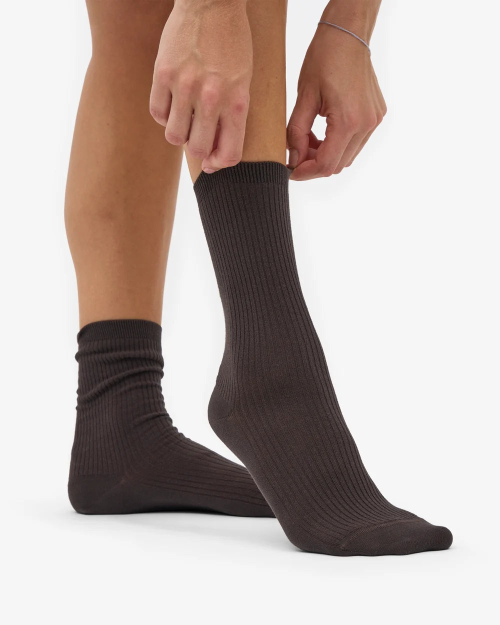 COLORFUL STANDARD Women's Classic Organic Sock - Coffee Brown