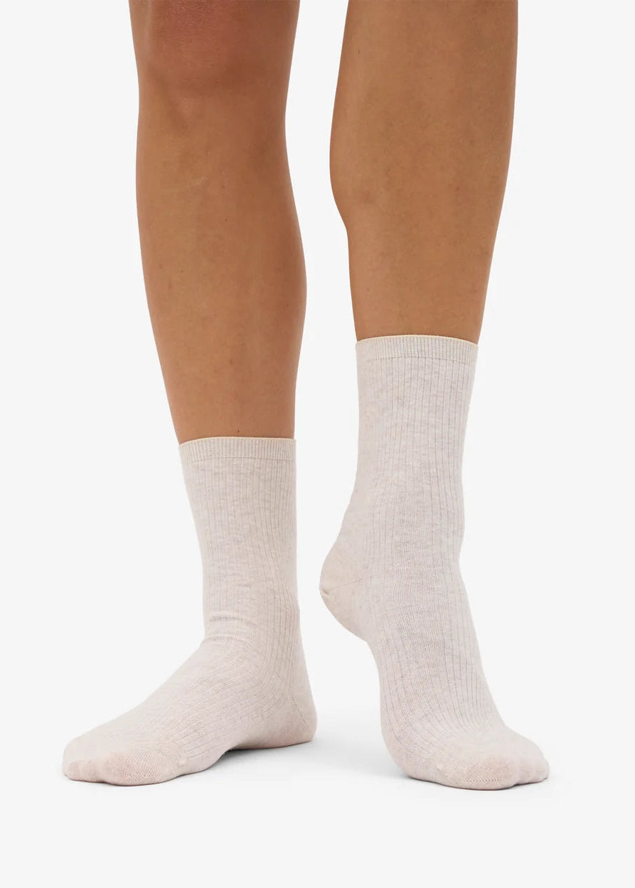 COLORFUL STANDARD Women's Classic Organic Sock - Ivory White