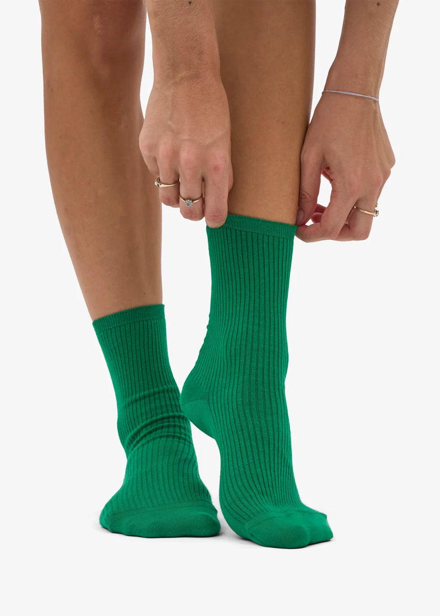 COLORFUL STANDARD Women's Classic Organic Sock - Kelly Green