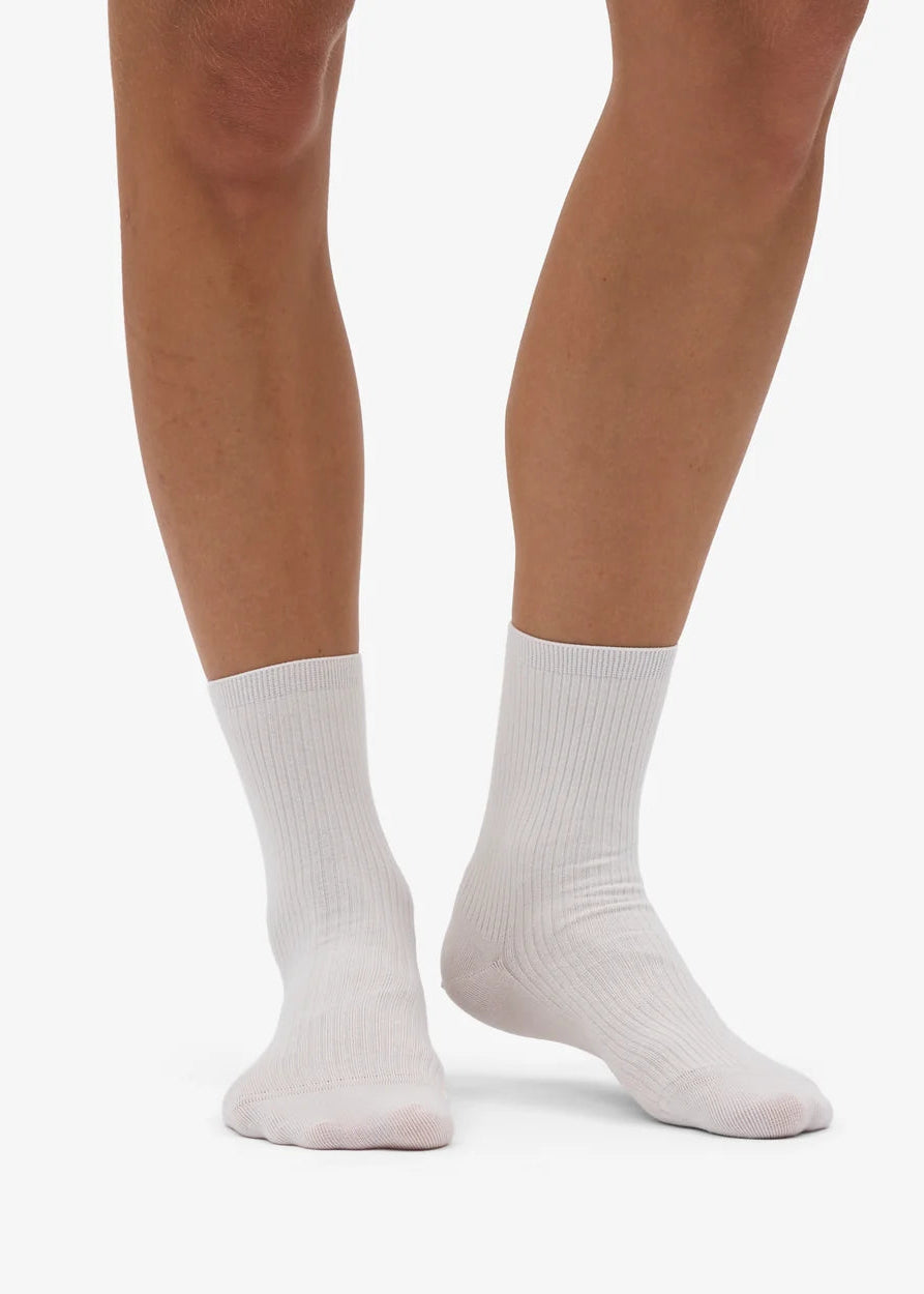 COLORFUL STANDARD Women's Classic Organic Sock - Optical White