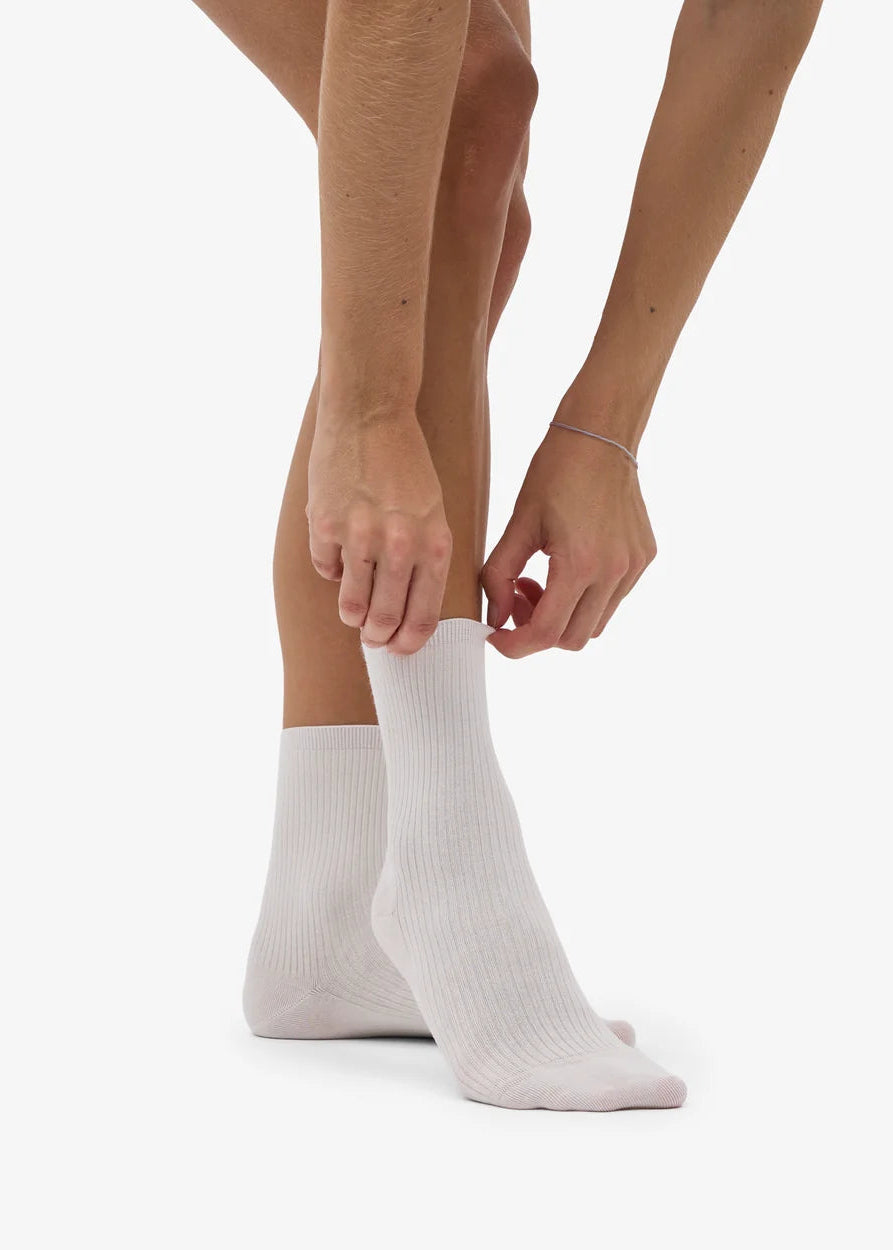COLORFUL STANDARD Women's Classic Organic Sock - Optical White