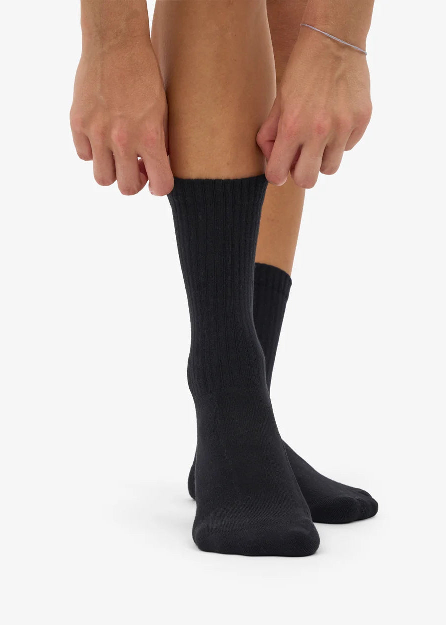 COLORFUL STANDARD Organic Active Sock - Deep Black