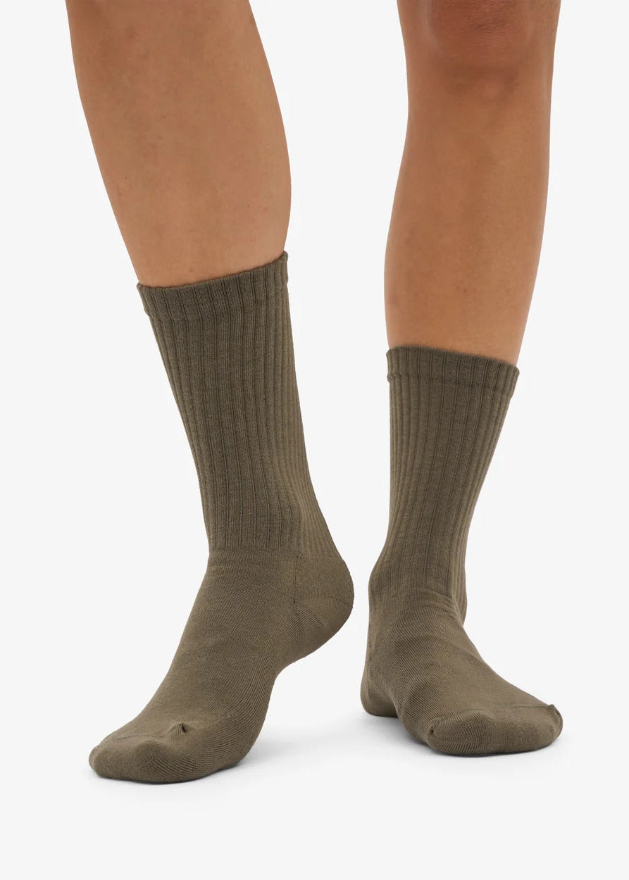 COLORFUL STANDARD Organic Active Sock - Dusty Olive