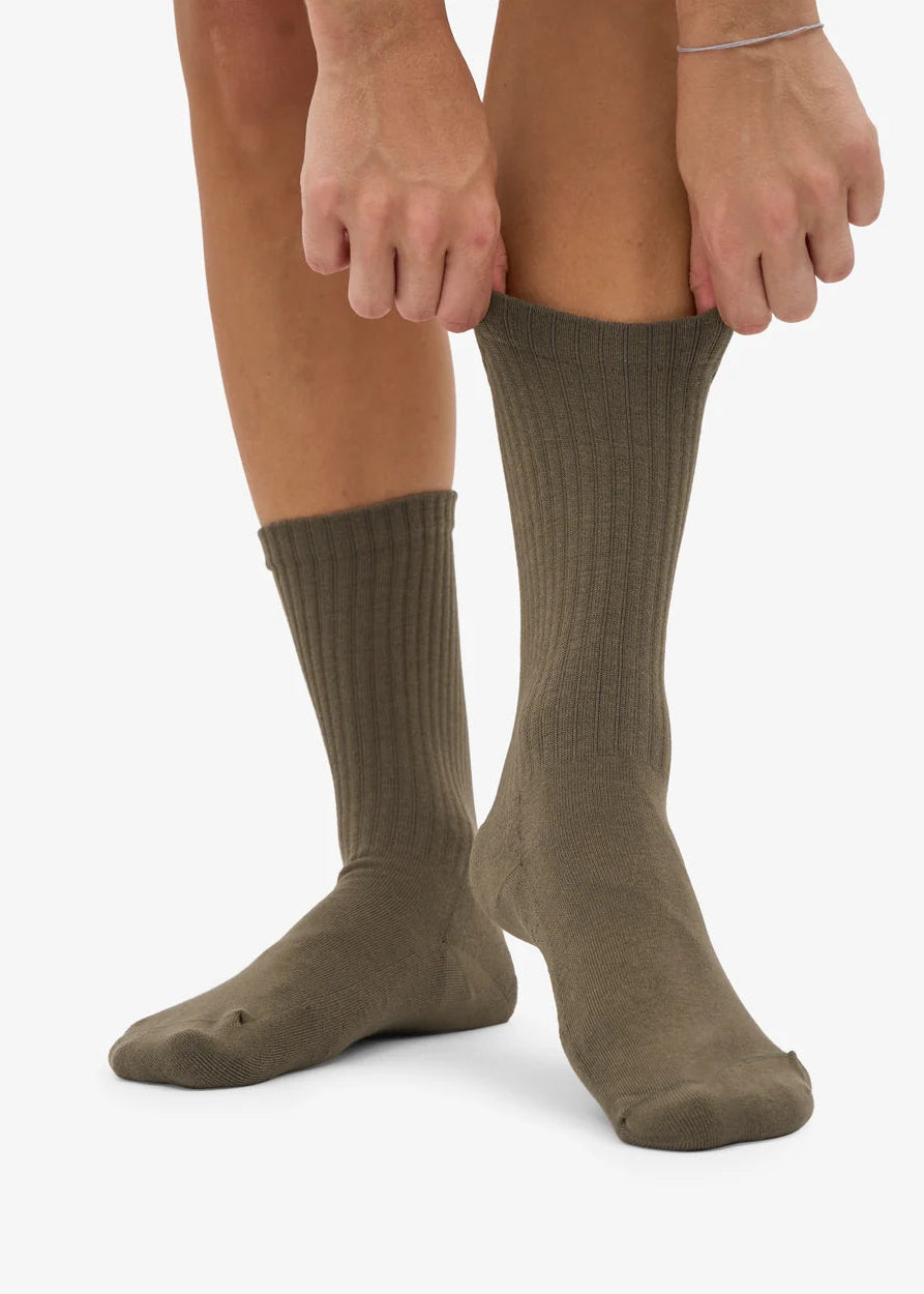 COLORFUL STANDARD Organic Active Sock - Dusty Olive