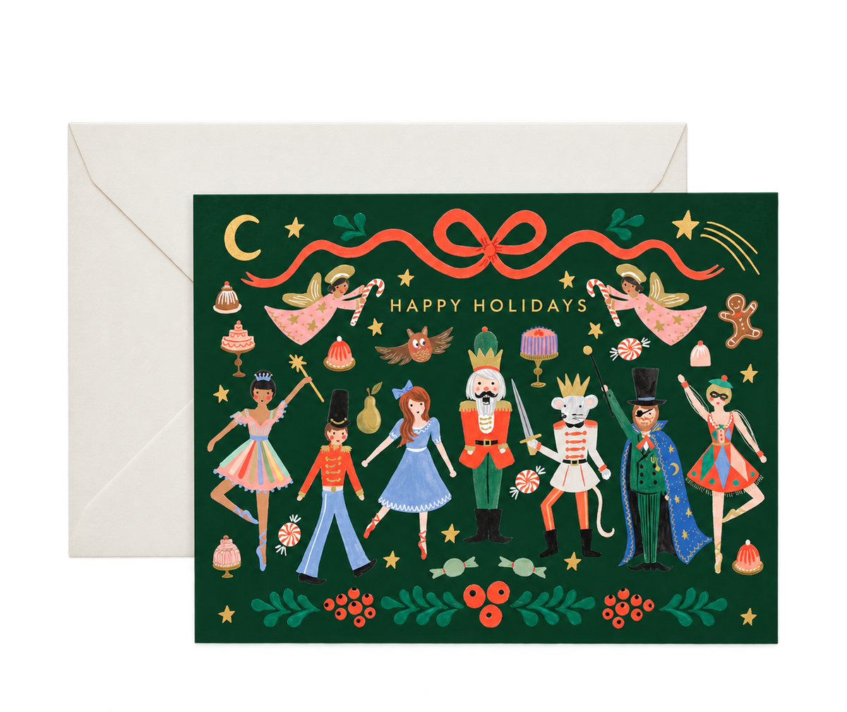 RIFLE PAPER Happy Holidays Card
