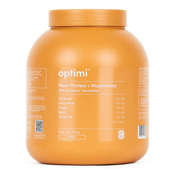 OPTIMI Plant Protein + Mushroom Powder