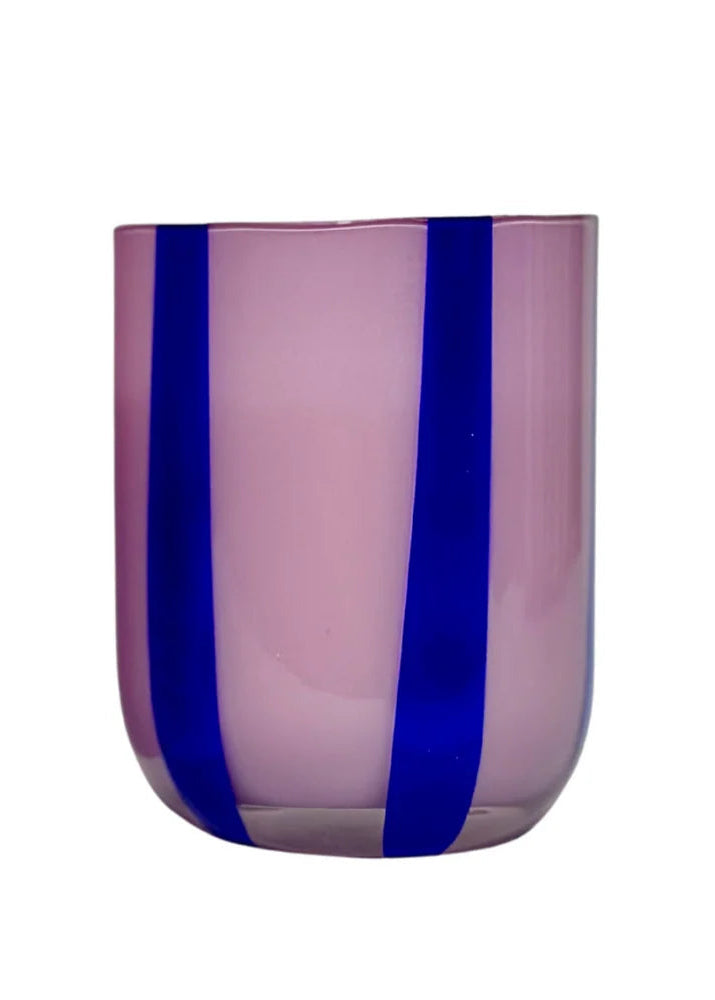 MAEGEN Atina Striped Tumbler - Lilac & Navy