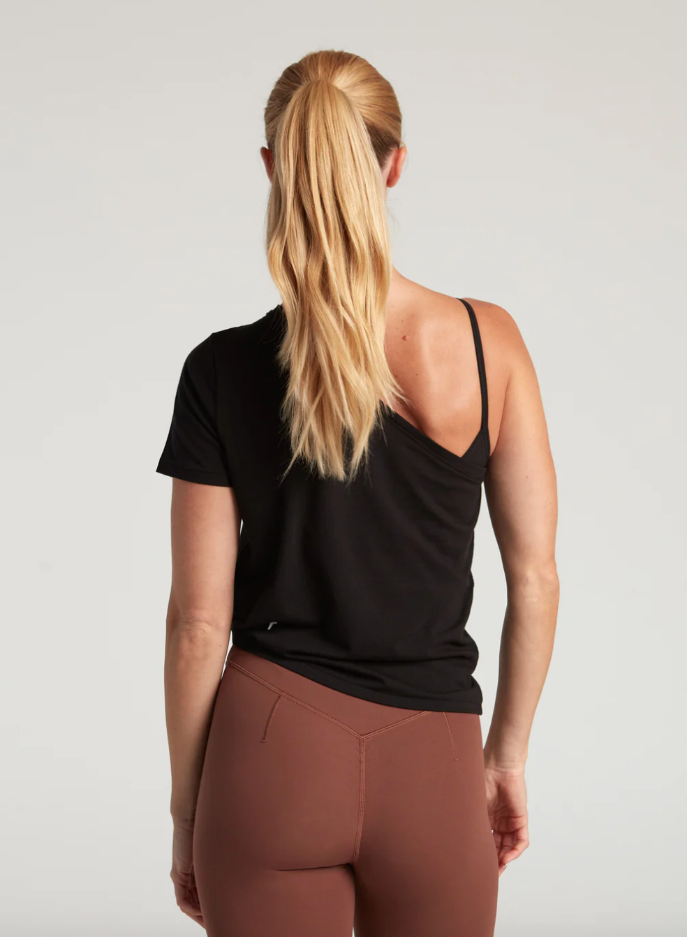 TURF ACTIVE Off The Shoulder Tee Shirt - Black