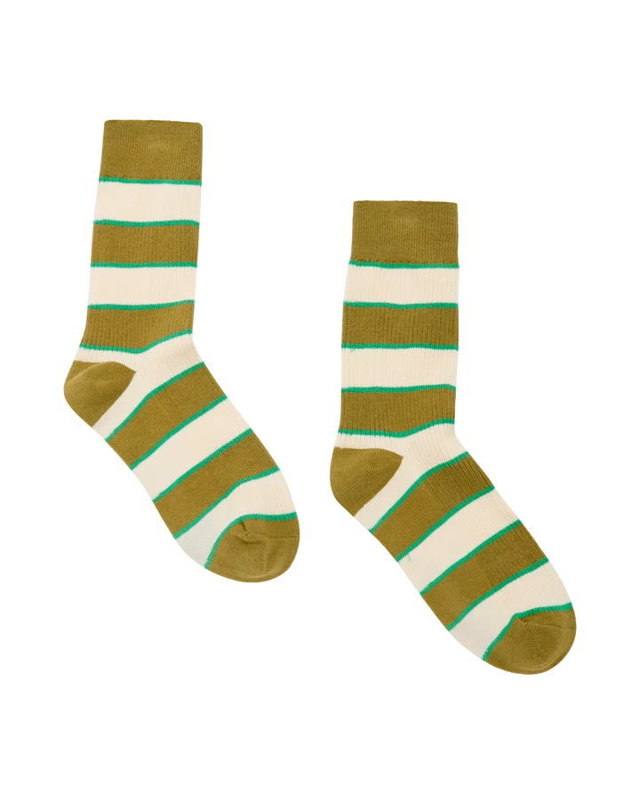 THE GREAT The Collegiate Sock - Green