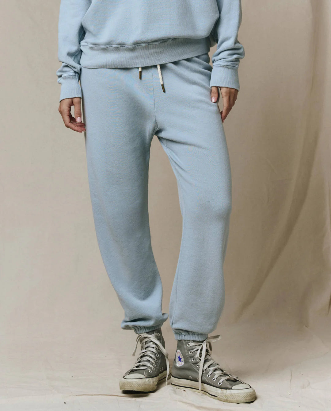 THE GREAT Stadium Sweatpant - Whisper Blue