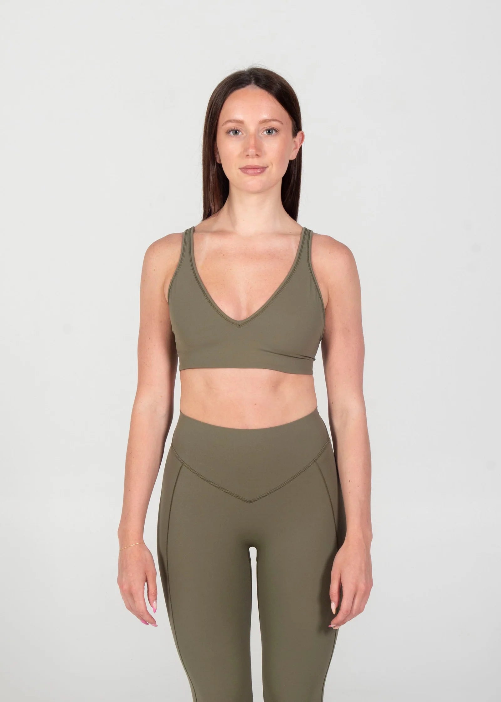 TURF ACTIVE Plunge Bra - Olive