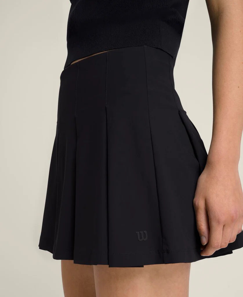 WILSON Classic Pleated Mini Skirt Black