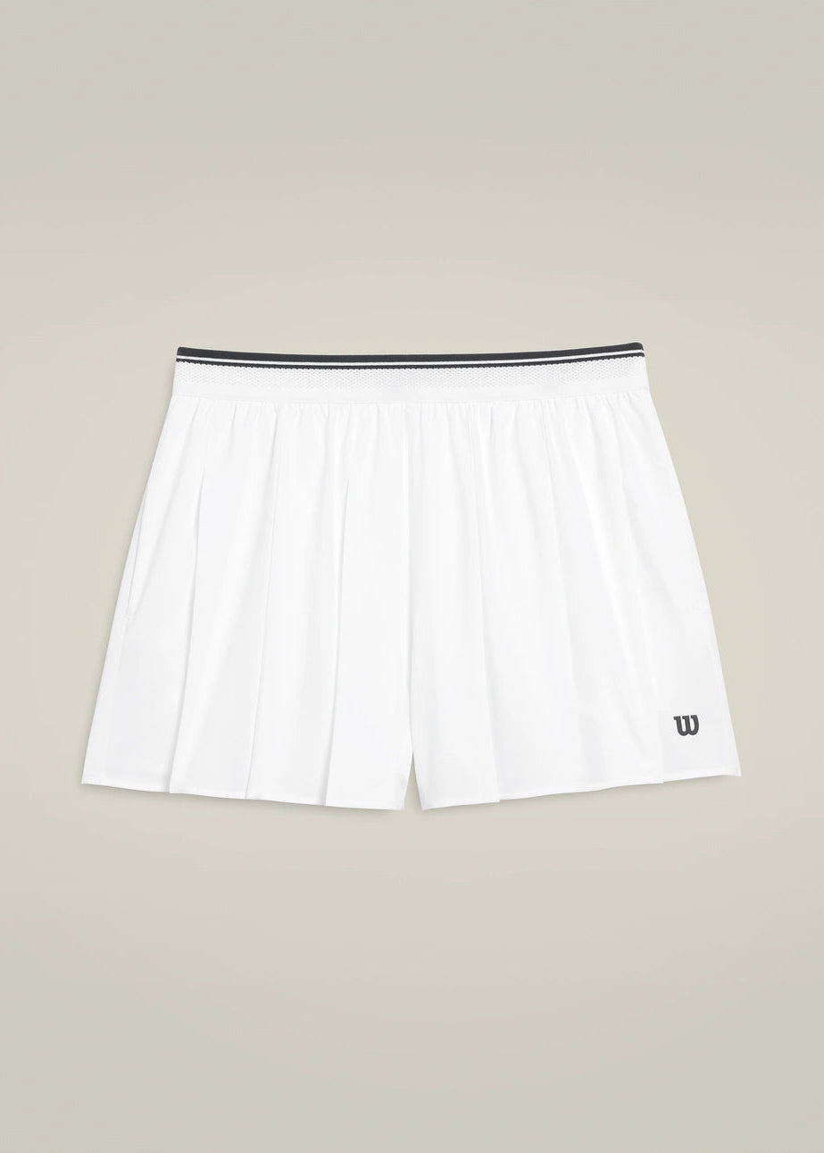 WILSON Velocity Pleated Lined Short - Bright White