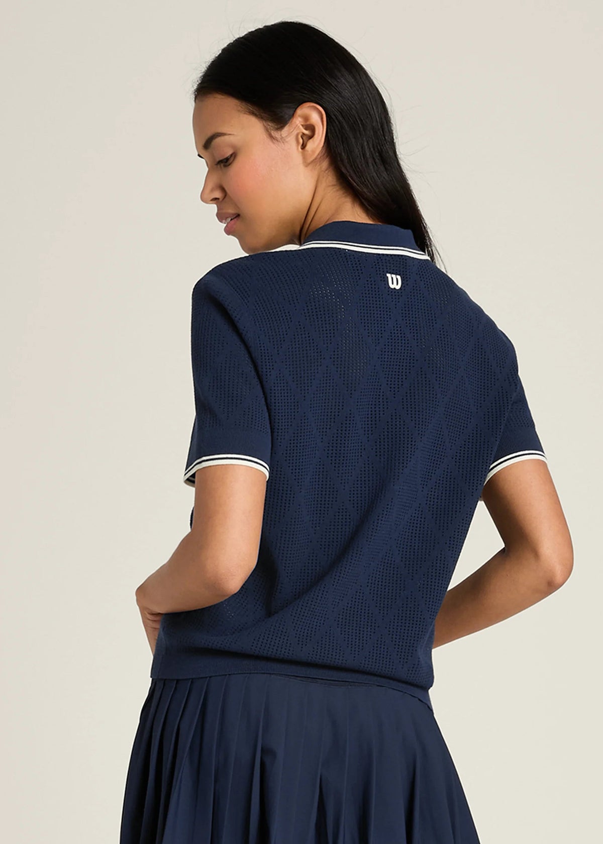 WILSON Addison Knit Polo - Navy