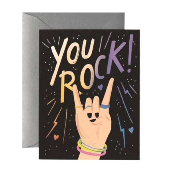 RIFLE PAPER You Rock Love & Friendship Card