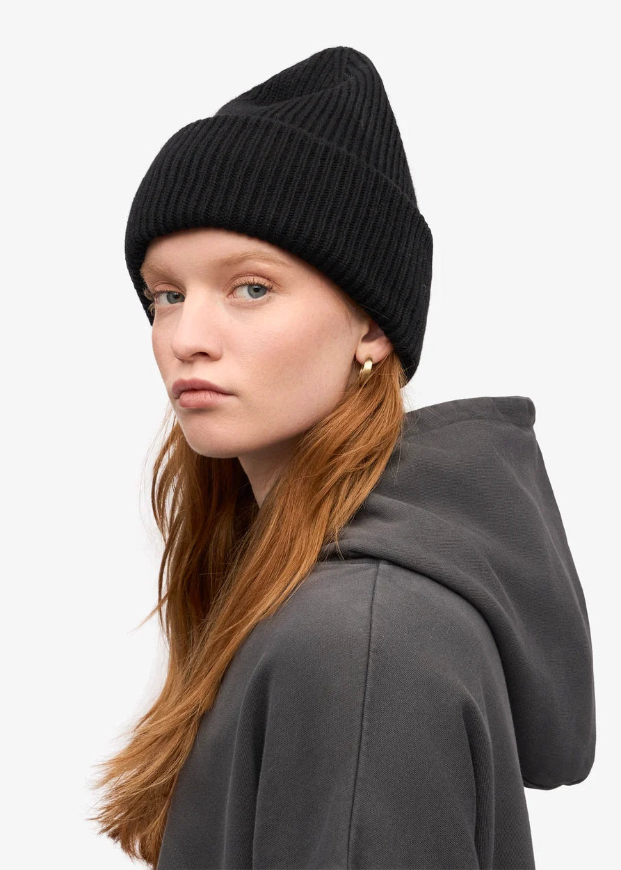 COLORFUL STANDARD Merino Wool Hat - Deep Black