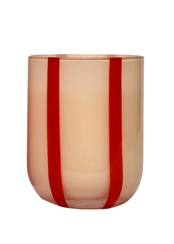 MAEGEN Atina Striped Tumbler - Pink & Red
