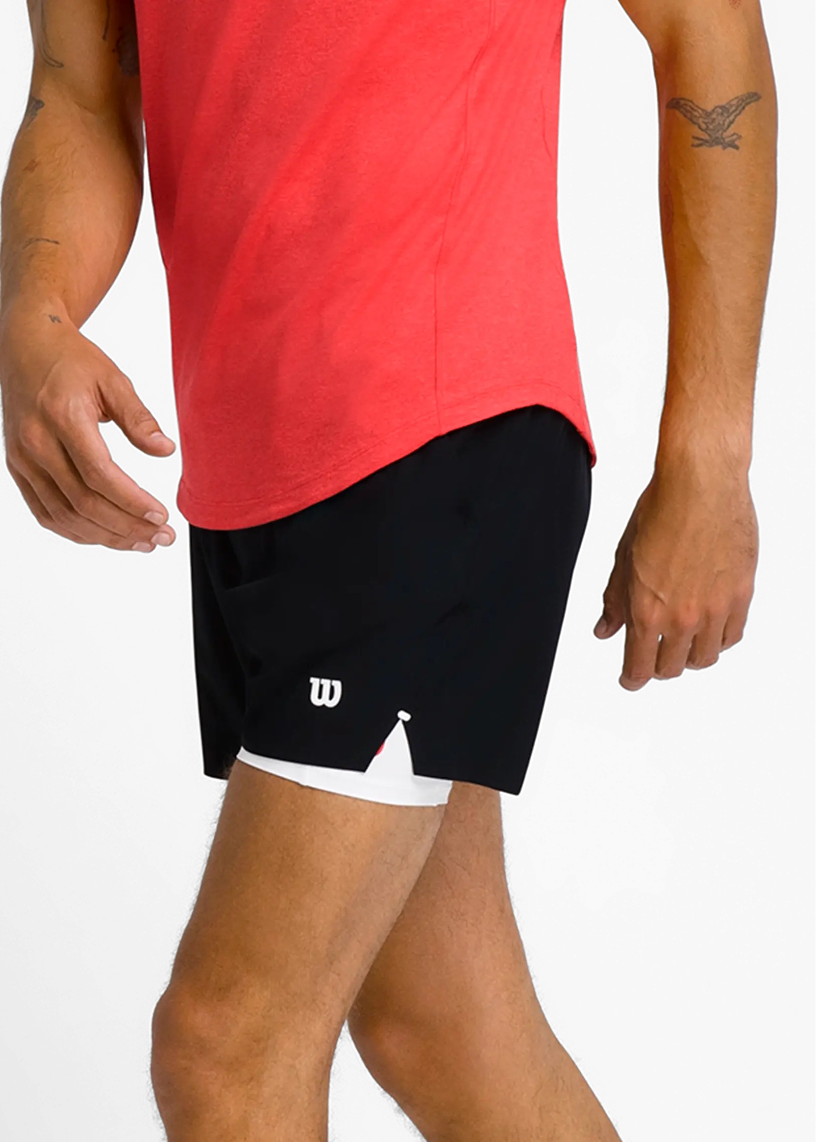 WILSON Mens Tournament Pro Short 5" - Black