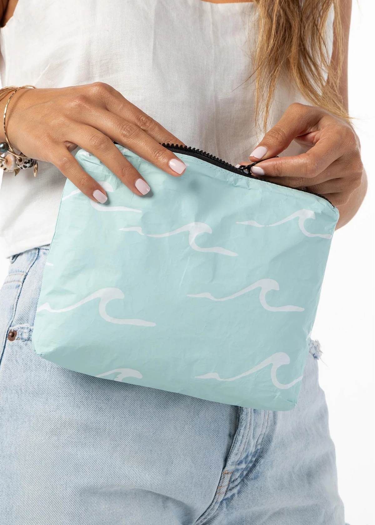 ALOHA Bag Small Pouch - Seaside White/Lemu Blue