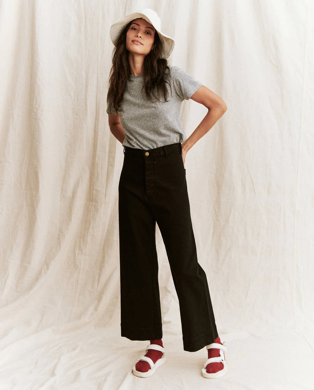 THE GREAT Little Tee Heather Grey