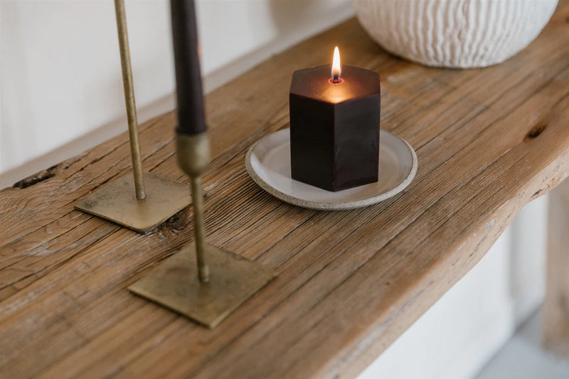 Crowfoot Collective Beeswax Hexagon Candle