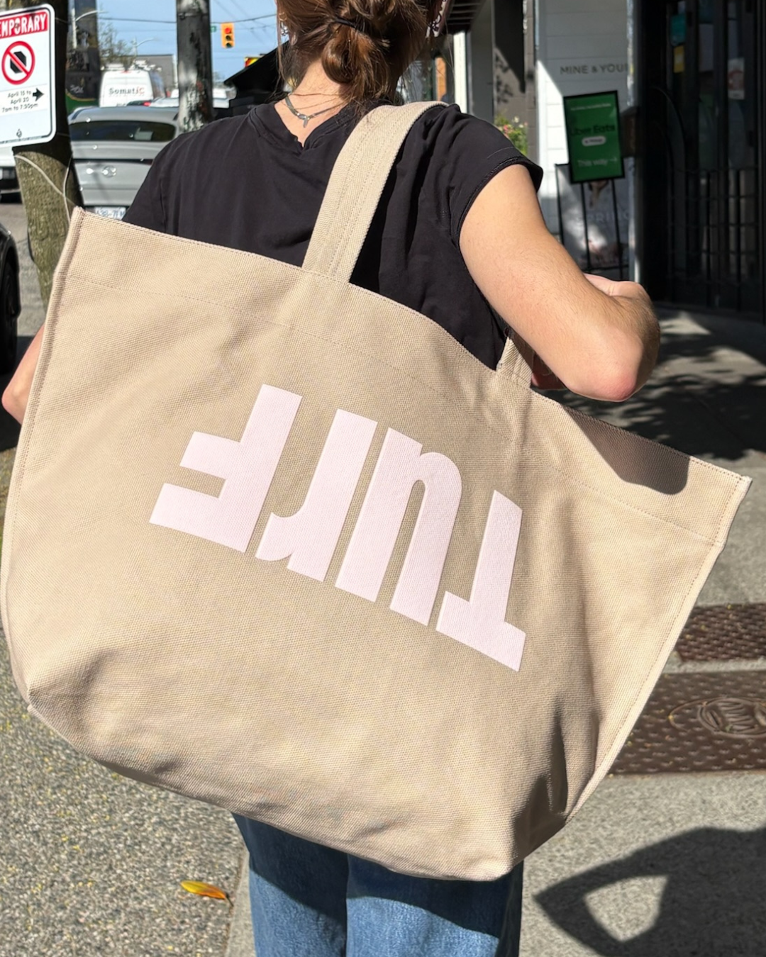 TURF ACTIVE Everyday Tote (Sesame + Pink)