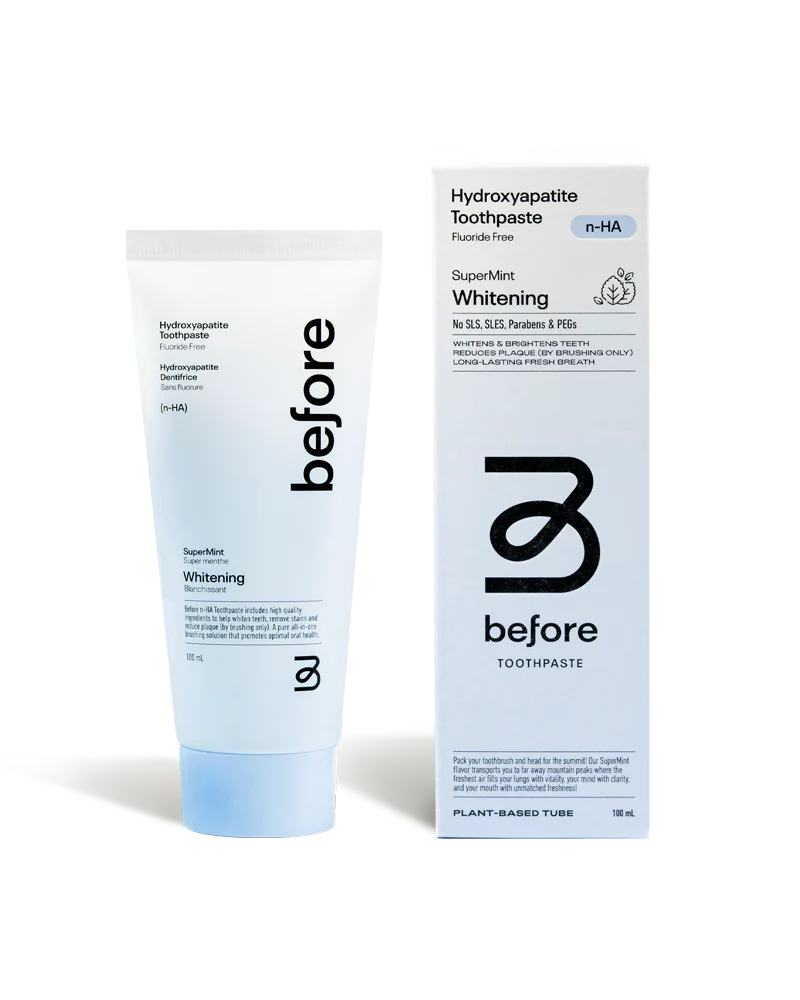 BEFORE Whitening Toothpaste - flouride free