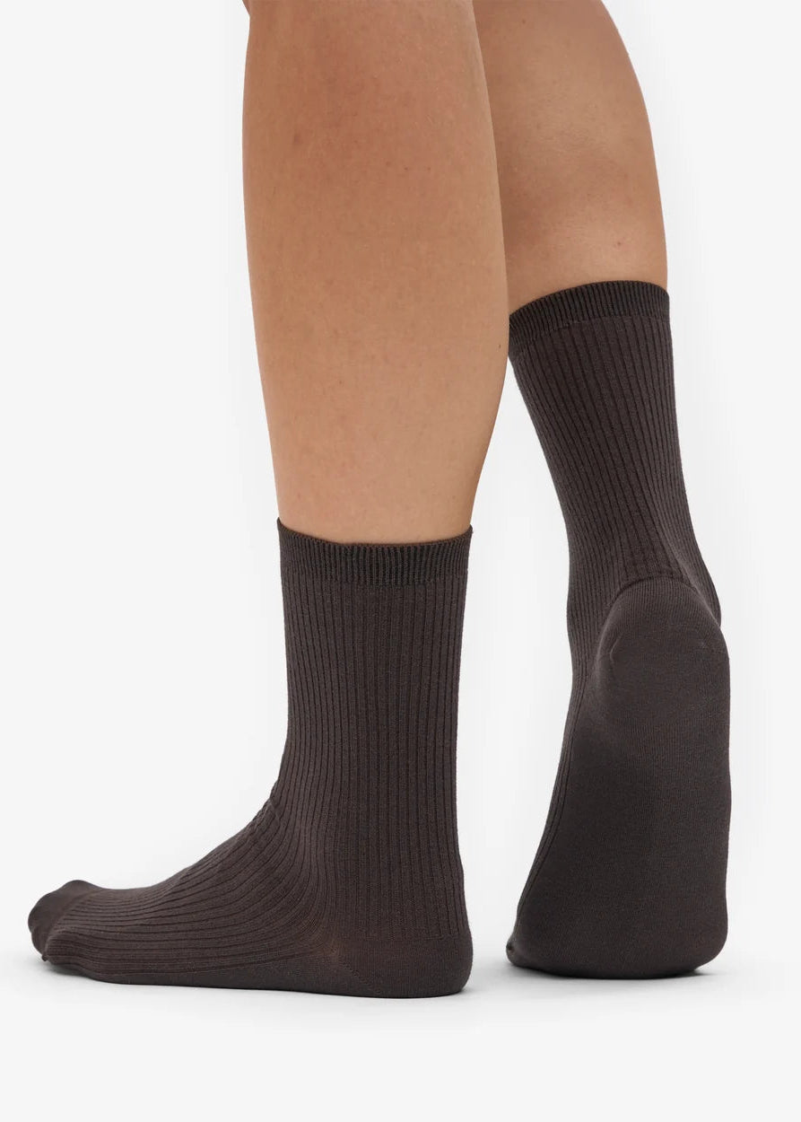 COLORFUL STANDARD Women's Classic Organic Sock - Coffee Brown
