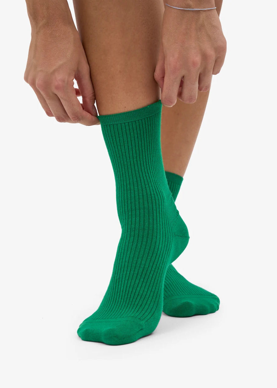 COLORFUL STANDARD Women's Classic Organic Sock - Kelly Green