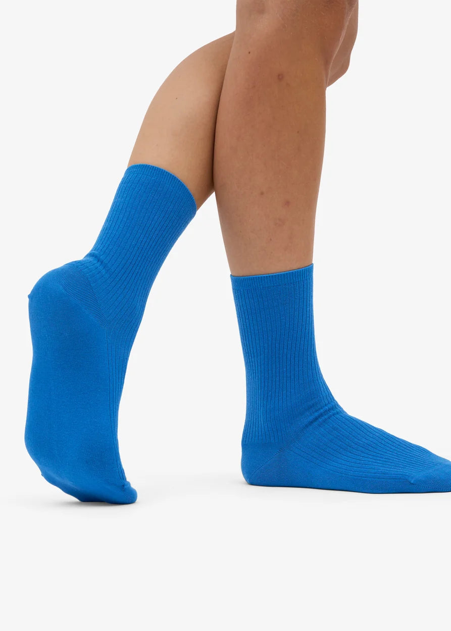 COLORFUL STANDARD Women's Classic Organic Sock - Pacific Blue