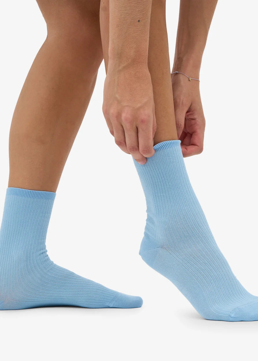 COLORFUL STANDARD Women's Classic Organic Sock - Seaside Blue