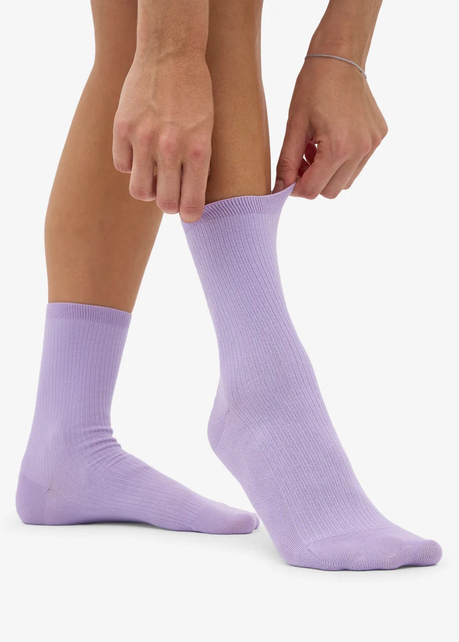 COLORFUL STANDARD Women's Classic Organic Sock - Soft Lavender