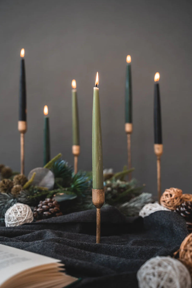 Crowfoot Collective Beeswax Taper Candles