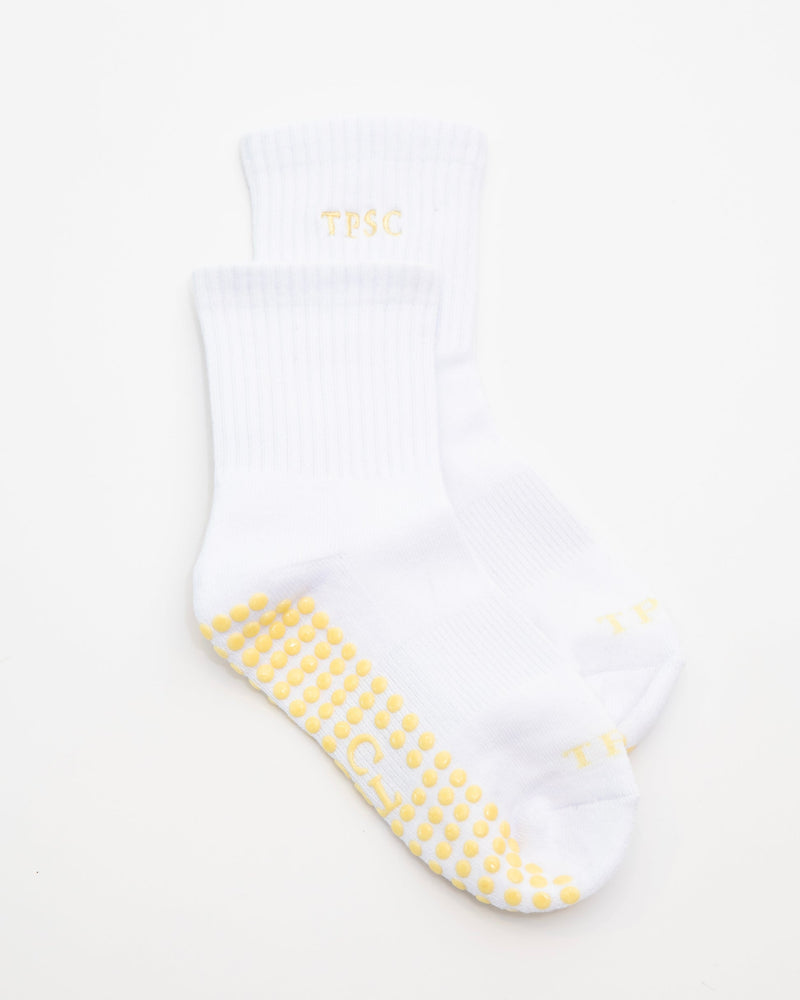 THE PILATES SOCK COMPANY Butter Yellow Grip