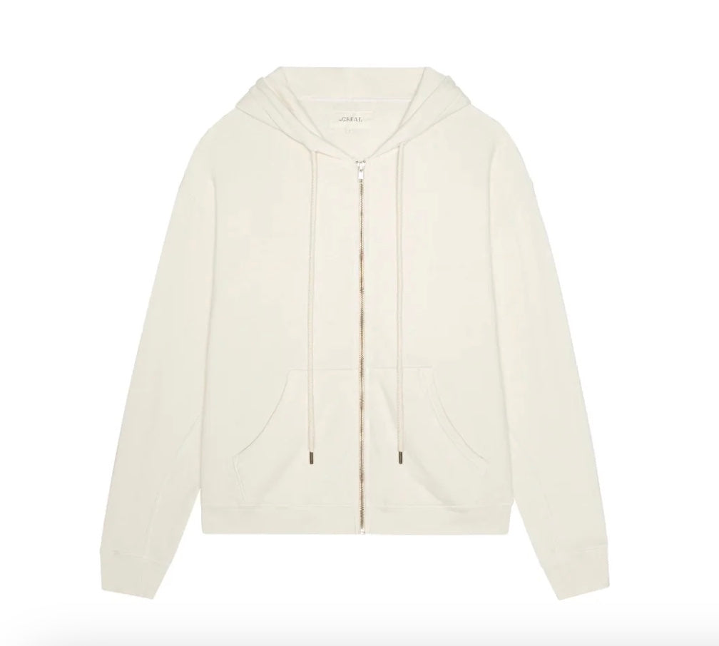 THE FLEECE CAMPUS HOODIE- WASHED WHITE