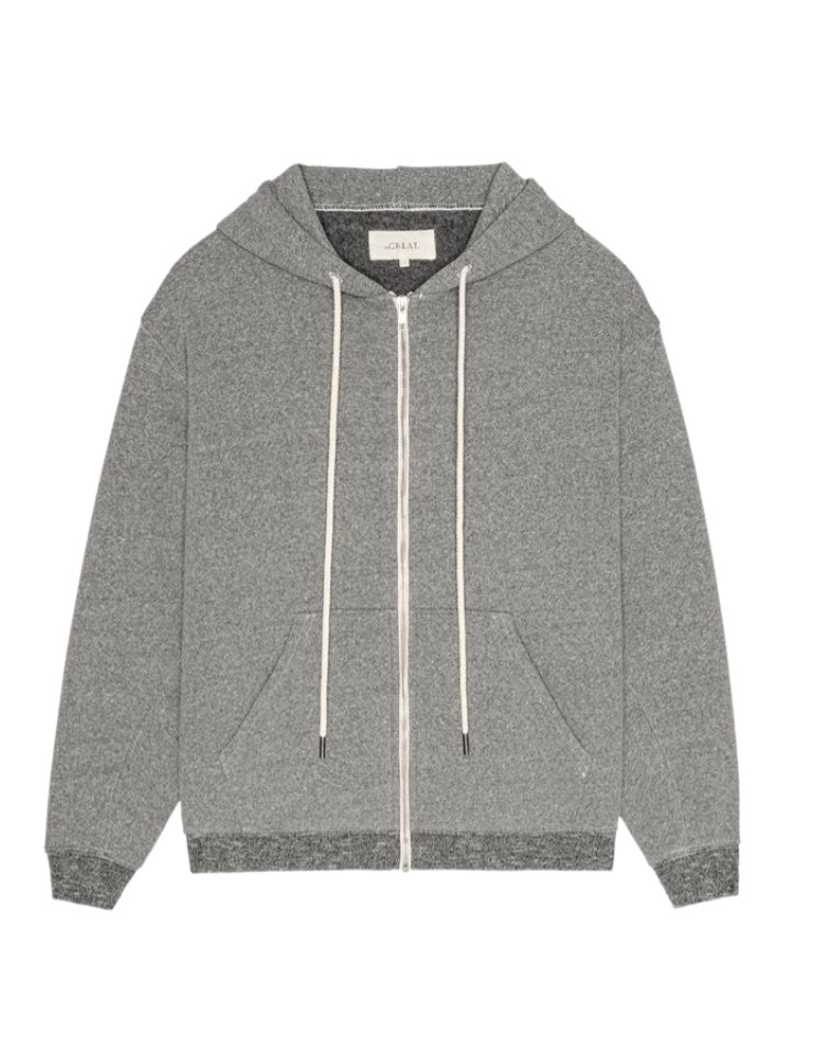 THE FLEECE CAMPUS HOODIE-DARK HEATHER GREY