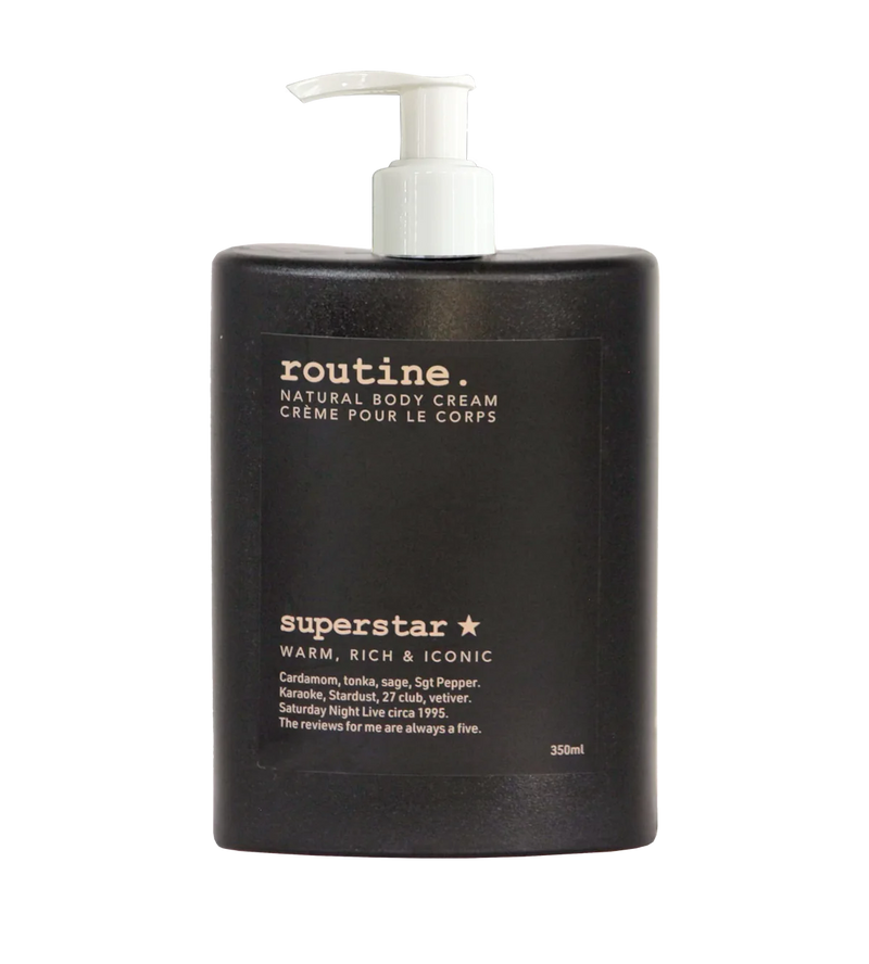 ROUTINE - SUPERSTAR NATURAL BODY CREAM 350ML