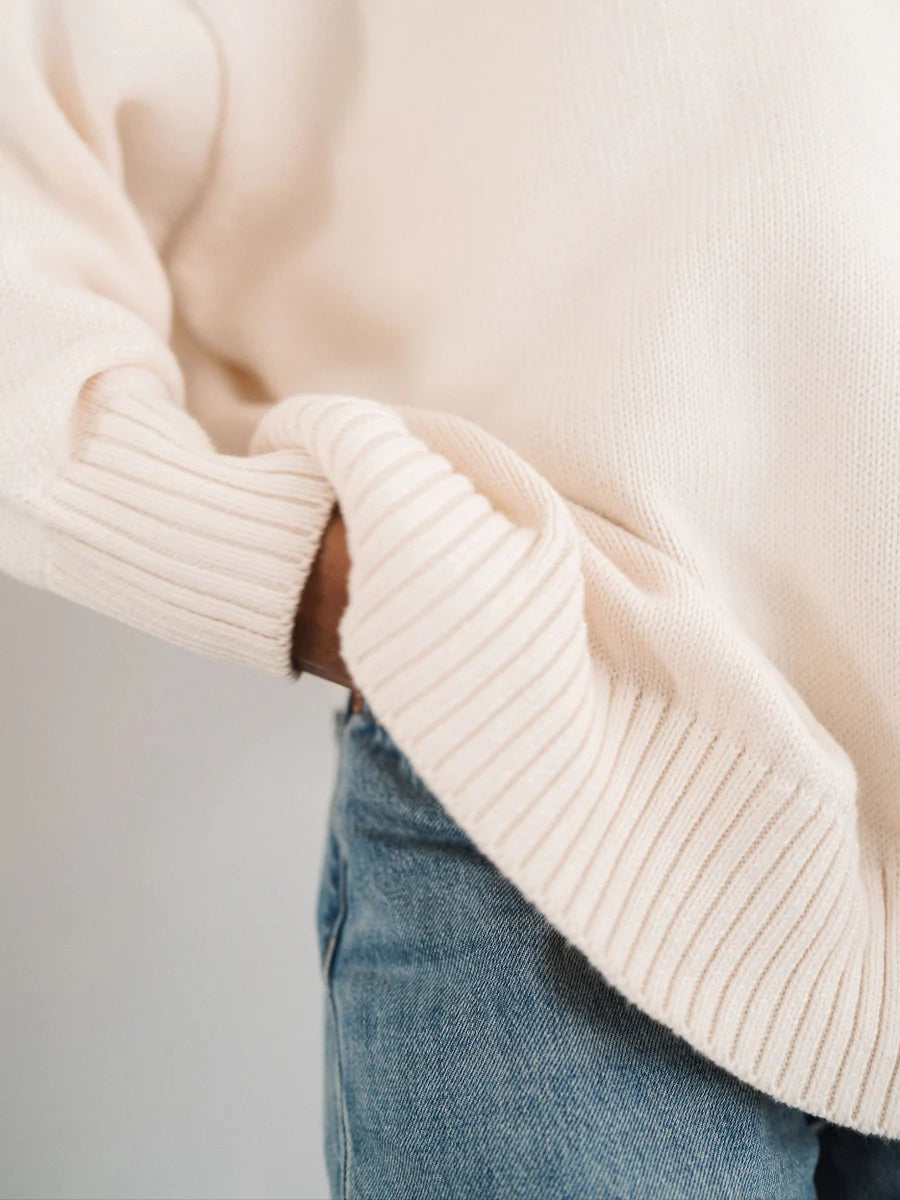 ONE WEDNESDAY Cotton Crewneck Ivory