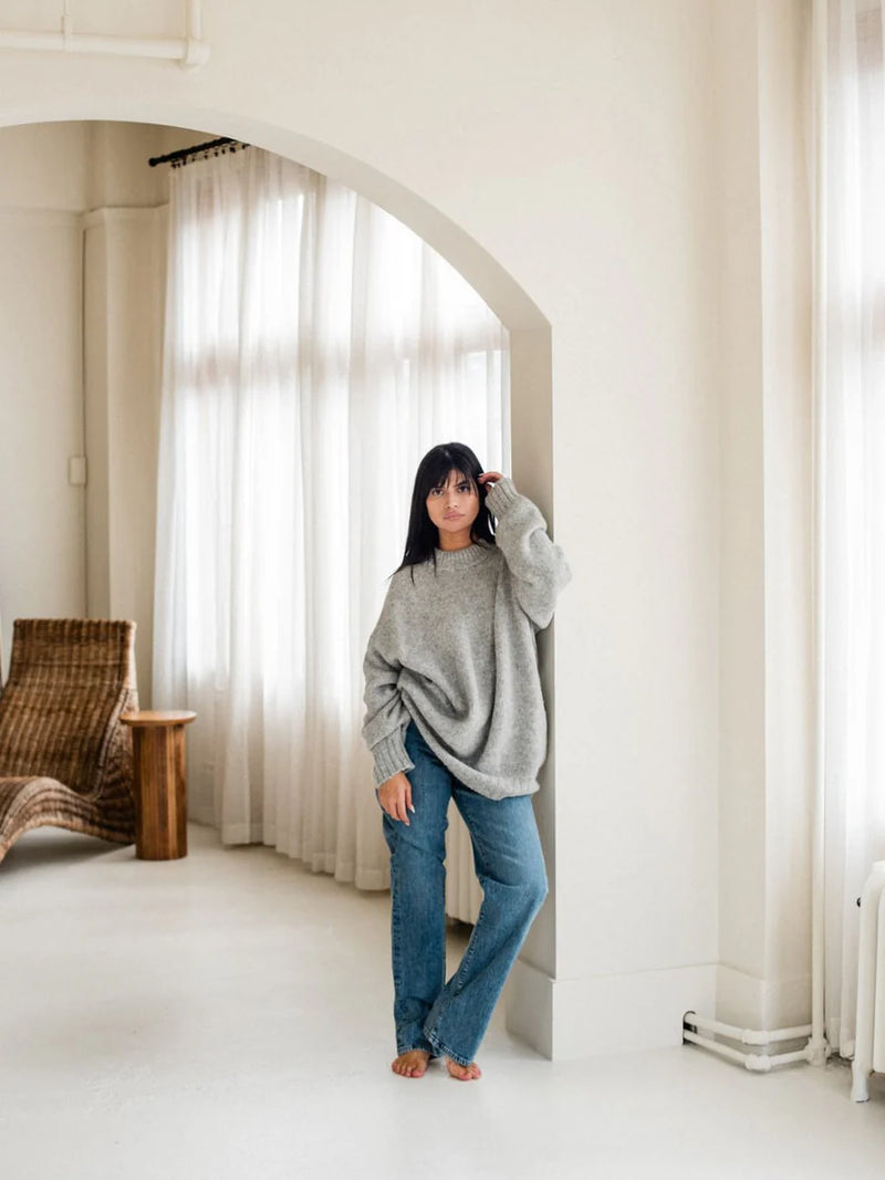 ONE WEDNESDAY Oversized Crewneck