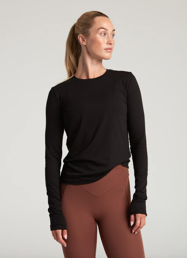 TURF ACTIVE Long Sleeve Tee (Black)