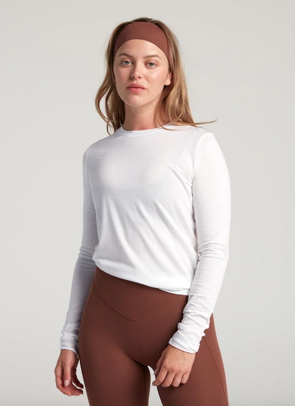 TURF ACTIVE Long Sleeve Tee (White)