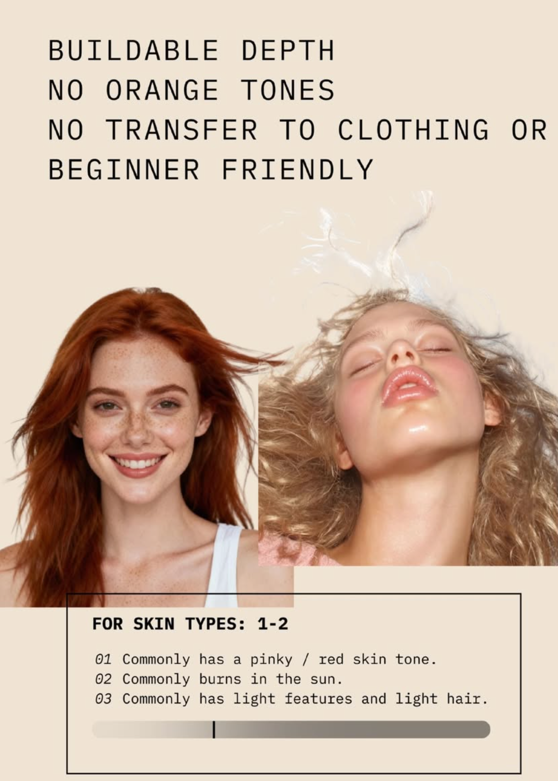 SEE YOU SUNDAE Face Tan Water: Shade 1 - 2